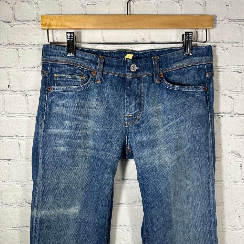 7 For All Mankind Blue Wide Leg Jeans - Picture 3 of 14